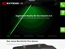 Tablet Screenshot of extend3d.de